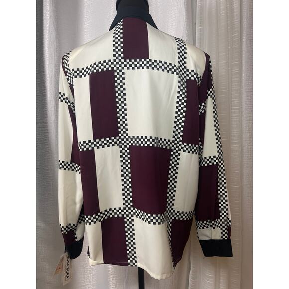 Vintage Bora Bora Checkered Blouse - Picture 3 of 4